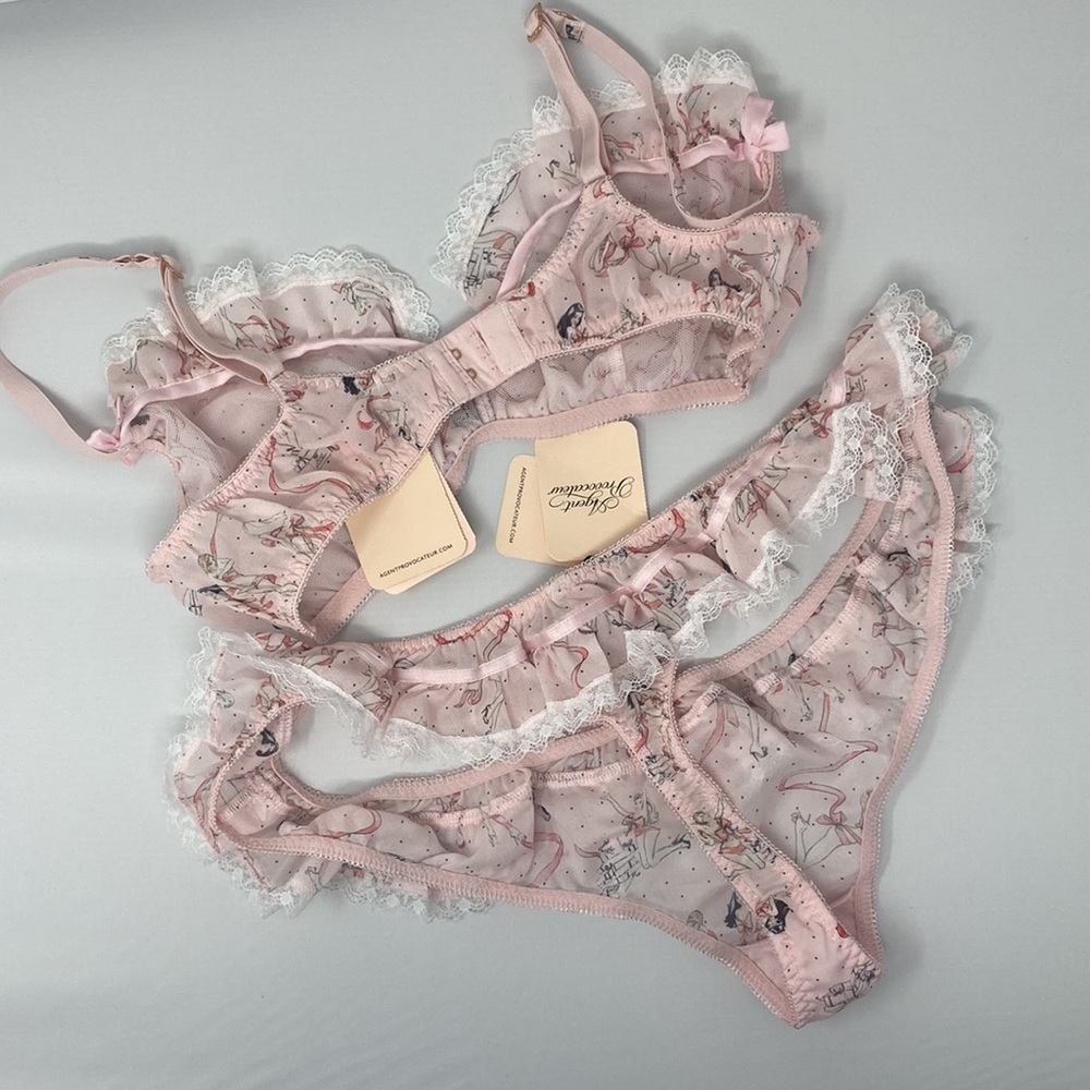 Agent Provocateur Cinta Pink Set NWT *SALE* - Picture 8 of 12